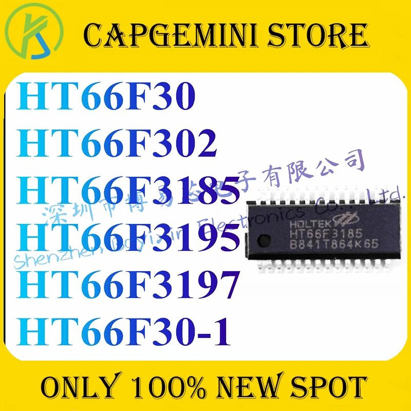 5Pcs HT66F30 HT66F302 HT66F3185 HT66F3195 HT66F3197  HT66F30-1 New Original Authent  (HOLTEK) M rocontroller   Chip