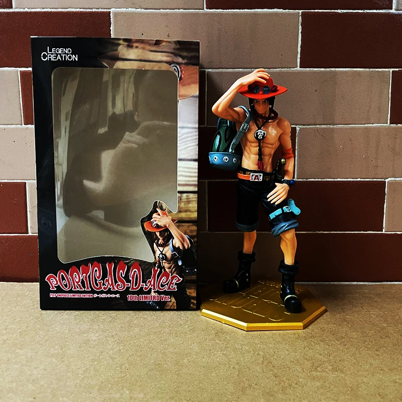 One Piece Portgas D Ace PVC Collectible Figure, 10th Anniversary Model With Backpack, Desktop Ornament, Birthday Present - view 6