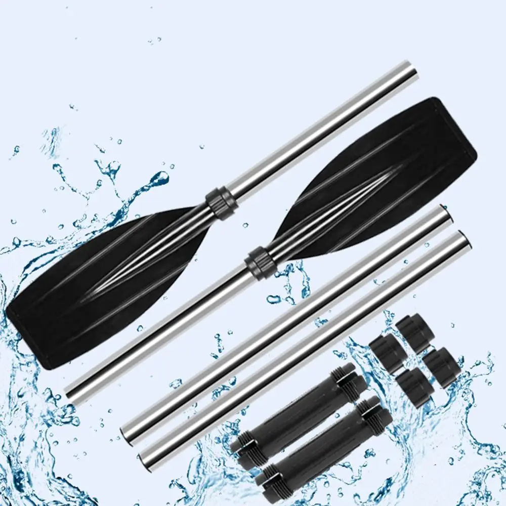 Recreational Aluminum Alloy Kayak Paddles Anti-twist Design Portable Canoe Oars Durable Detachable Fishing Boat Pulp Travel view 4
