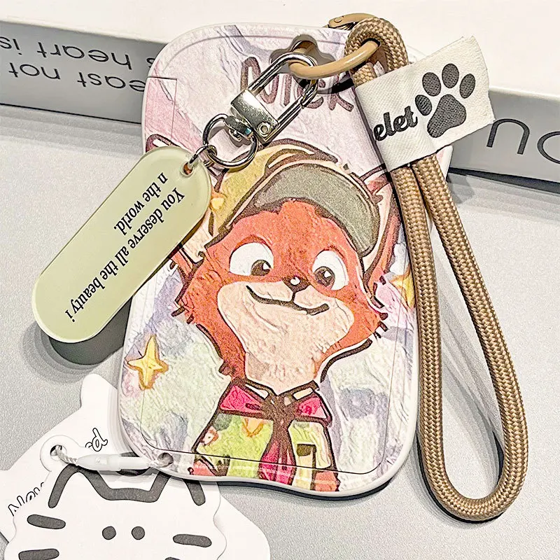 

Kawaii Disney Nick Wilde Card Holder Cute ID Card Access Card Elevator Card Holder Campus Card Gift For Girls