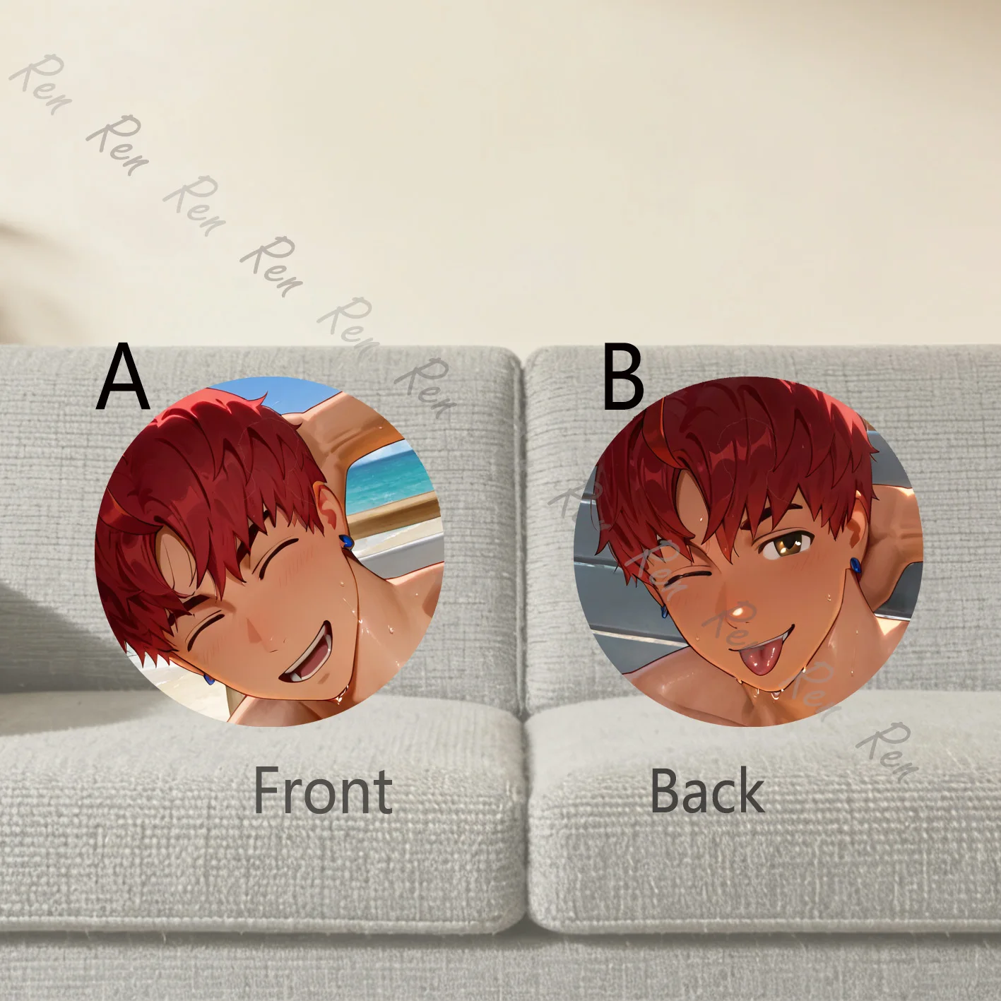 

Наволочка для подушки Dakimakura Anime Jin Enjoji, наволочка для диванной подушки с двусторонним принтом, 40X60 см