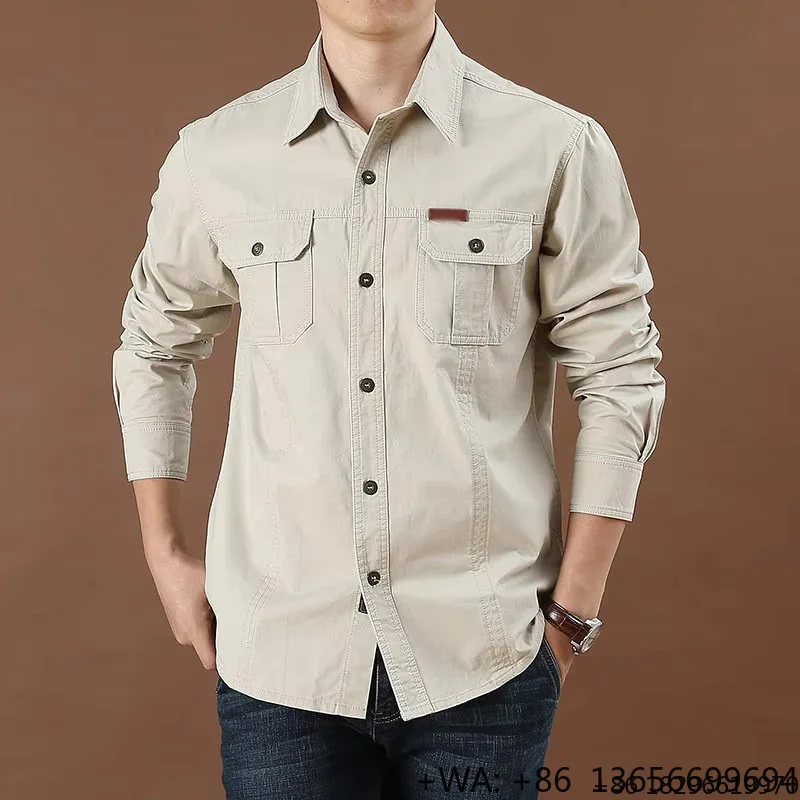 Chemise décontractée haut de gamme en mélange de lin pour affaires, fêtes, mariages et commerce international