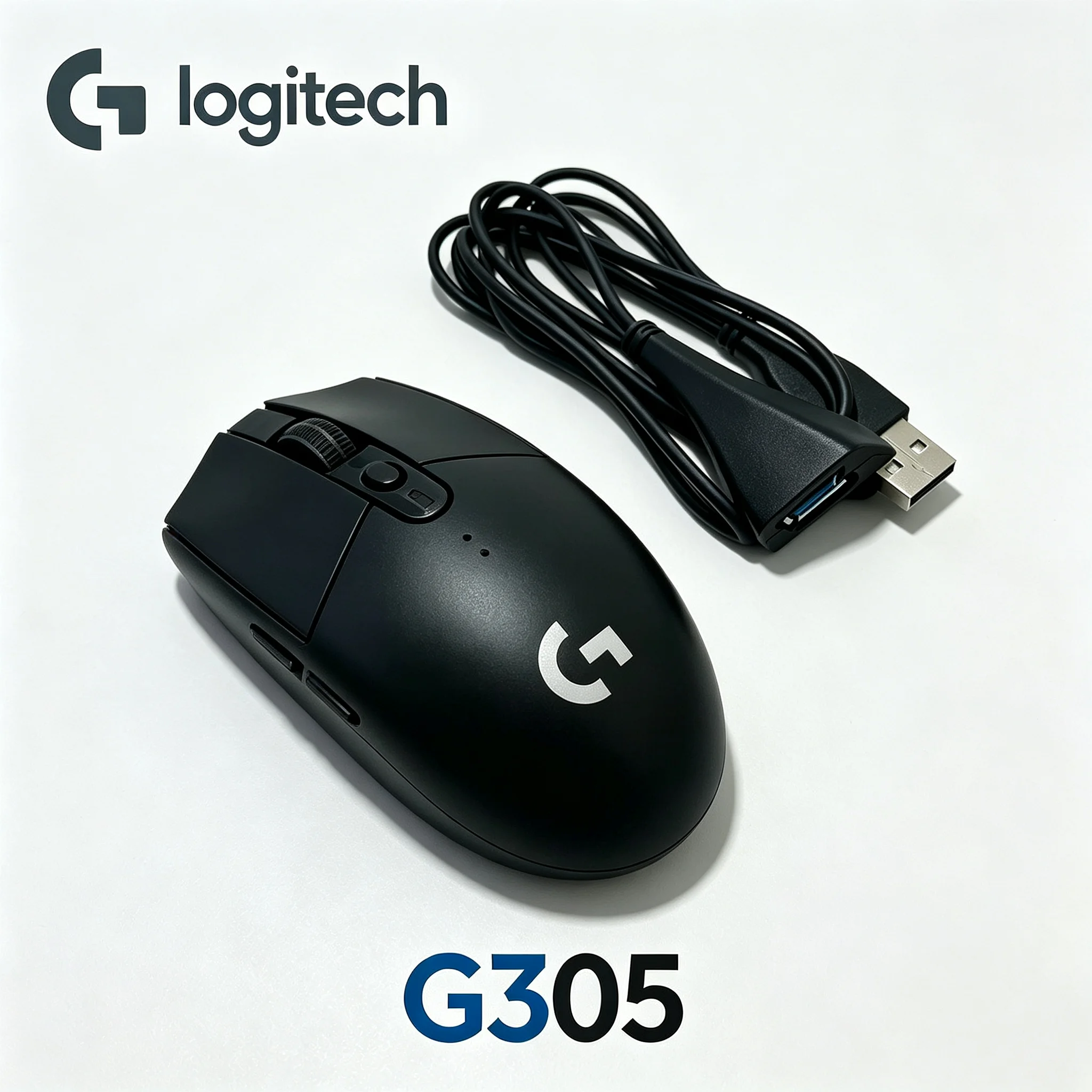 All‑in‑one Logitech G305 Gaming Mouse Set With Transfer Adapter Cable Wireless Ergonomic Mice For Online Game Playing And Office