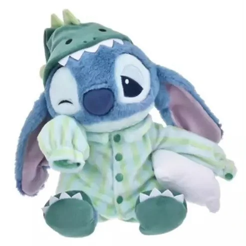 Stitch Dinosaur Pajamas Cute Plush Doll Cosplay Toys Stuffed Room Decora Desk Girl Boy Gifts for Kids 32CM
