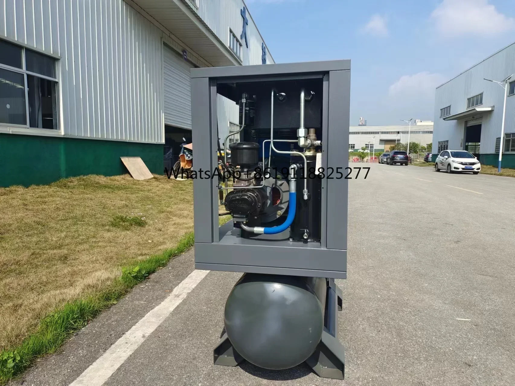 4-In-1 4KW 5.5KW 7.5KW 11KW 15KW Permanent Magnet Variable Speed Screw Air Compressor With Air Dryer Air Tank and Line filters