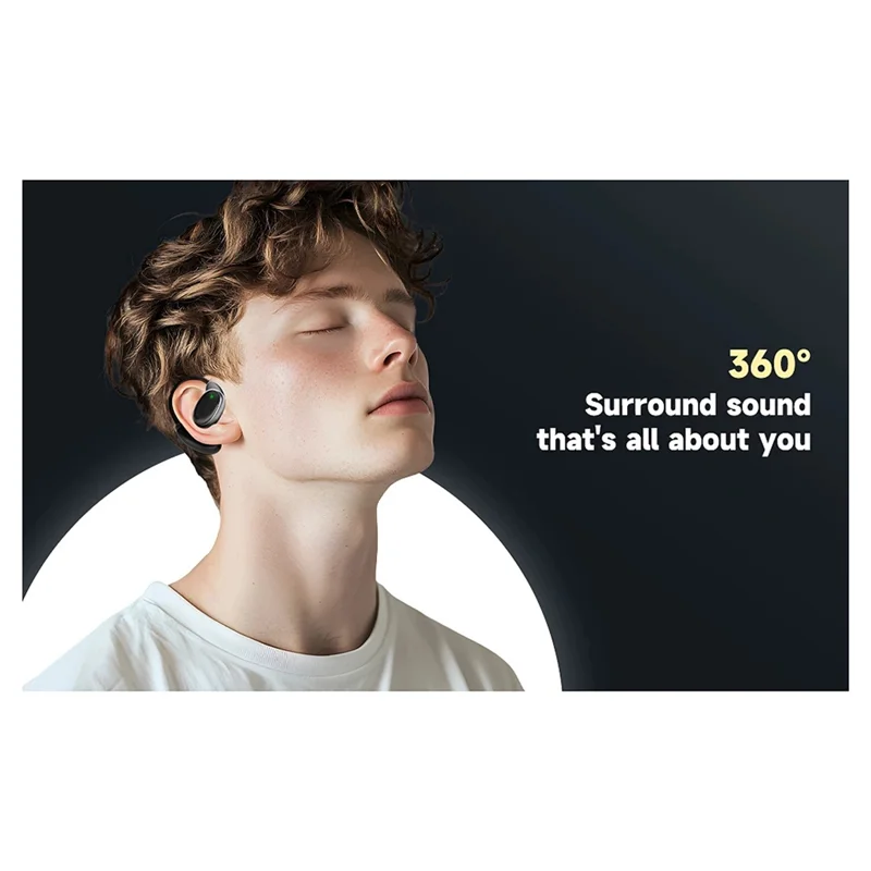 B03B-Language Translator Earbuds Earphones 150 Languages Instant High Accuracy Portable Black