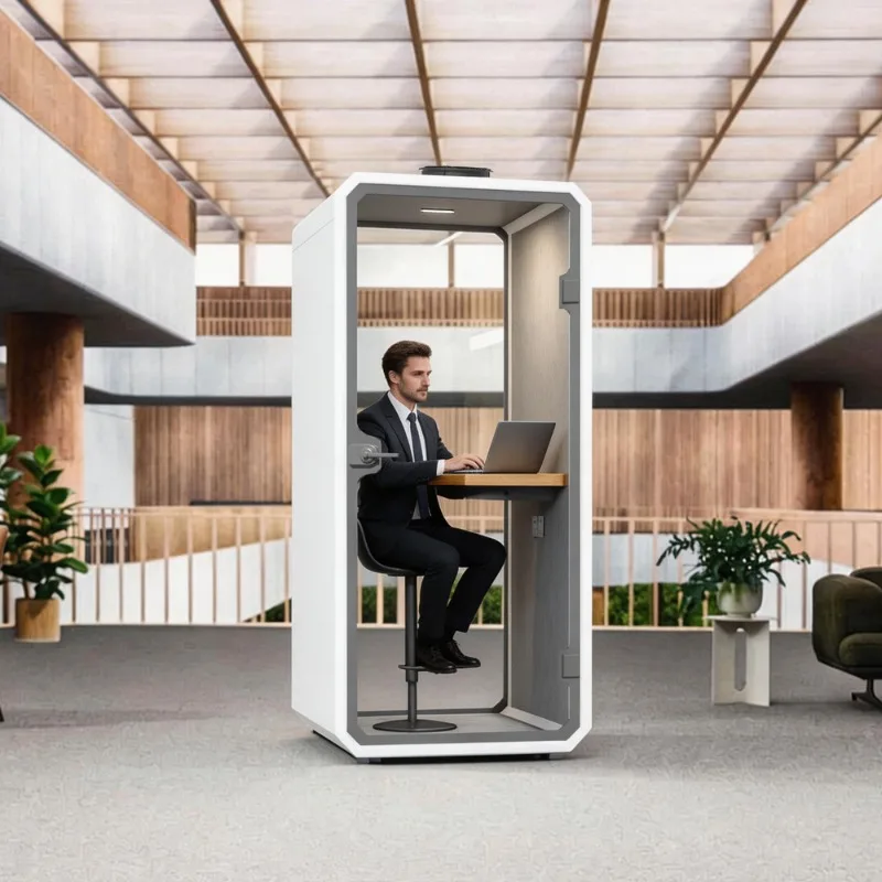 Acoustic Pod Portable Study Pods Prefabricated Phone Booth Soundproof Telephone Booth