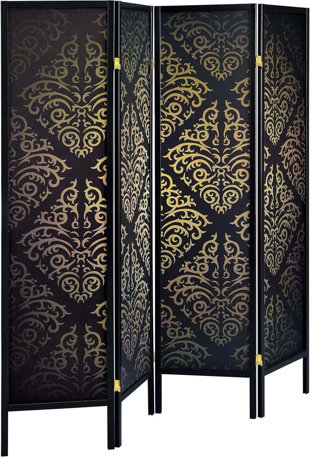 

Coaster Home Furnishings - Haidera - Solid Wood - 70-Inch 4-Panel Folding Screen Room Divider with Traditional Style, Sh