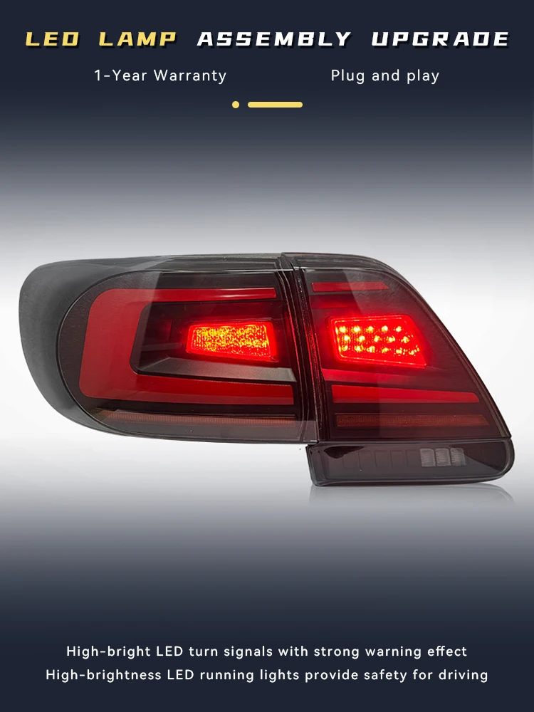 

A Pair of Upgrade Taillight For Toyota Corolla 2011-2013 Rear Lamp LED DRL Car Accessories Interior Assembly Auto Modified Tool