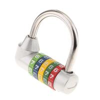 5 Digit Combination Password Padlock, Resettable Dial Lock, for Travel Luggage