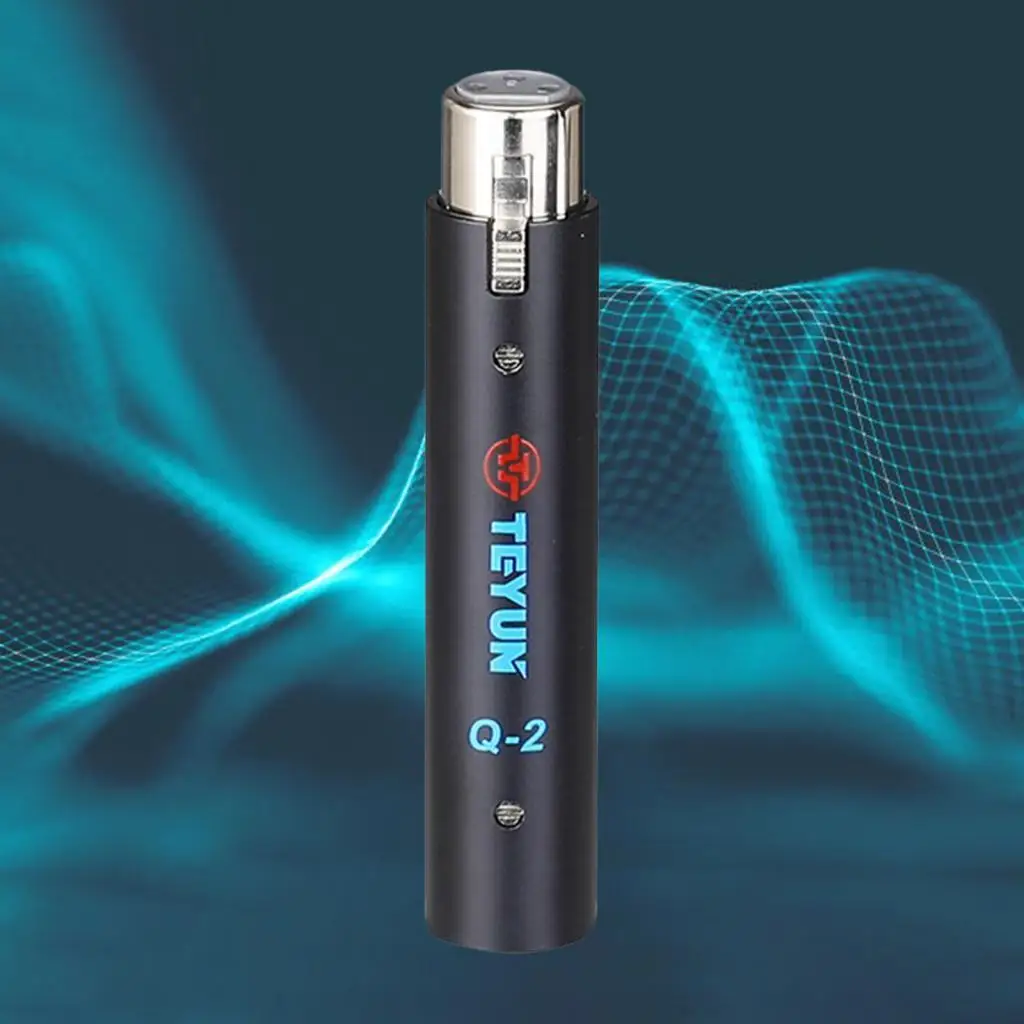 Low Noise Dynamic Mic Amplifier Preamplifier Metal Portable Booster for Singing Studio Podcasts Professional DJ Party Live