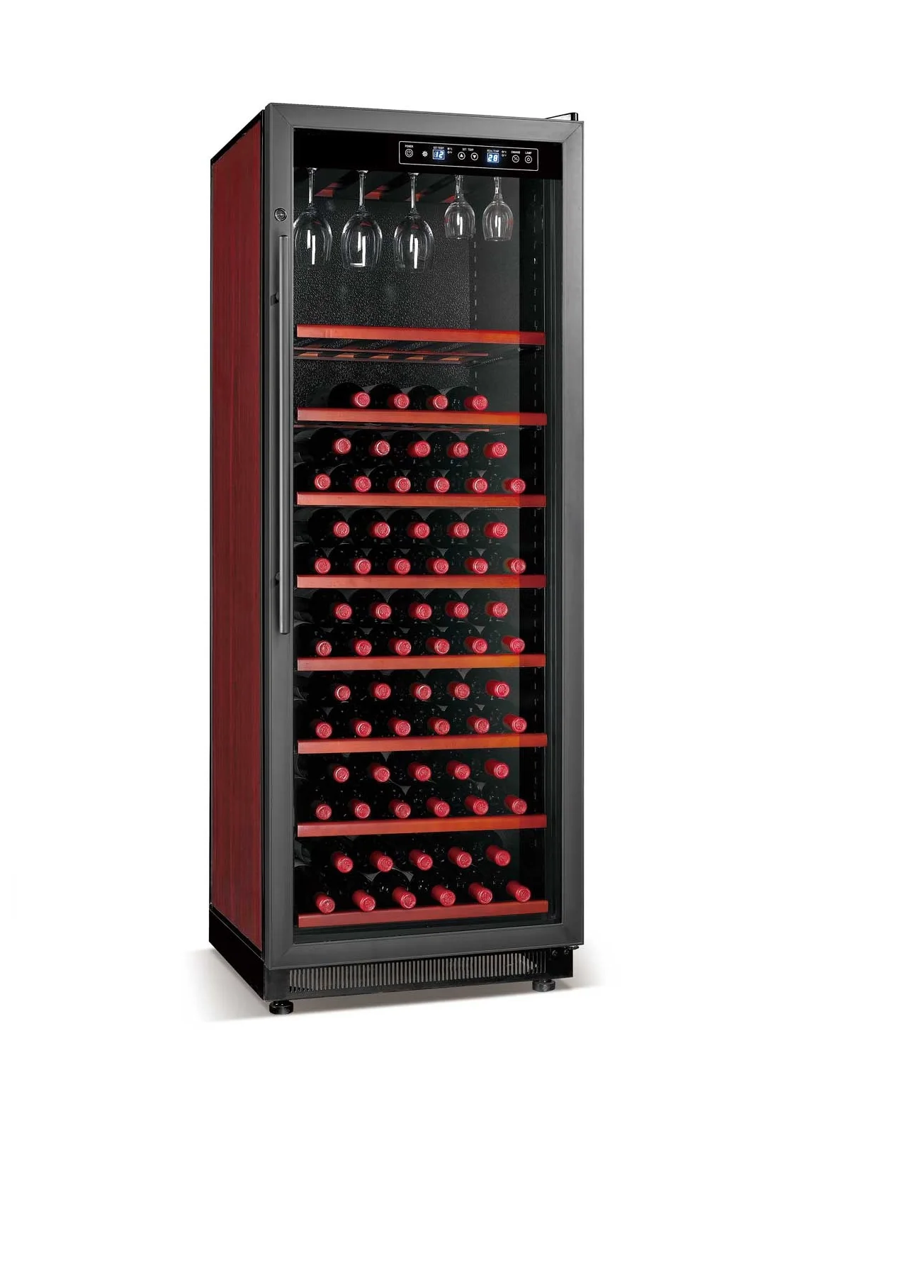 Wine Cooler Cellar Wine Refrigerator and Champagne Custom LED Temperature Display Cabinet Electric