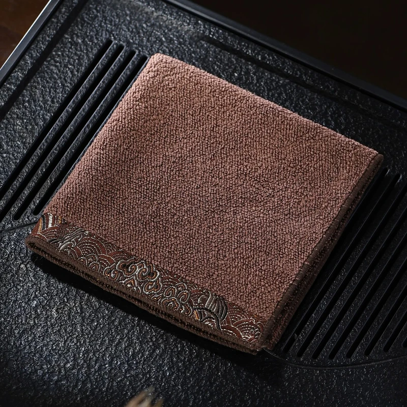 High-grade tea towel cloth tea tray absorbent cloth thickened tea cloth tea towel tea table rag tea set accessories tea table