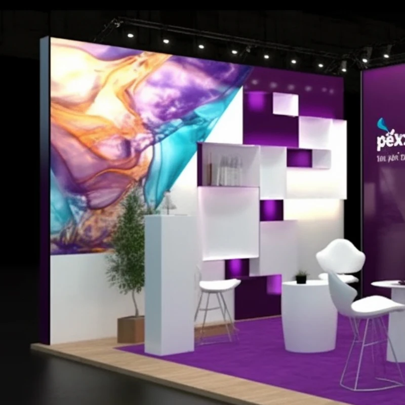 Sistema di visualizzazione per esposizioni commerciali Profilo in alluminio stampato Display per banner per cabina espositiva illuminata in tessuto