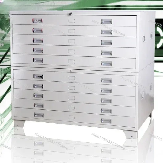 

Paper Drawing Flat File Cabinet Horizontal Plan Map File Steel Storage Cabinet Metal Material