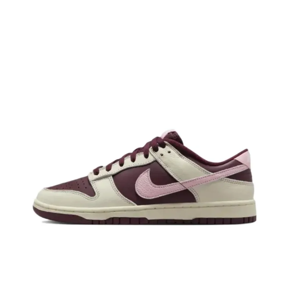 Nike Dunk 'Night Maroon And Medium Soft Pink' Fashion Trend Low top Skateboard Shoes Unisex Burgundy DR9705-100