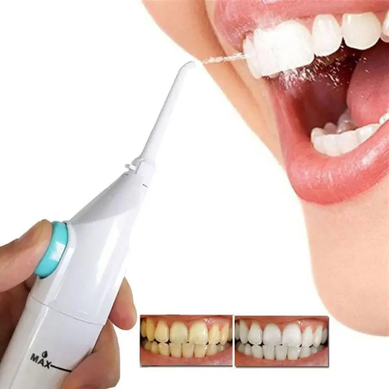 Manual Water Flosser Portable Handheld Oral Irrigator Deep Clean Teeth Stain Remover Travel Oral Care Tool For Home Daily Use