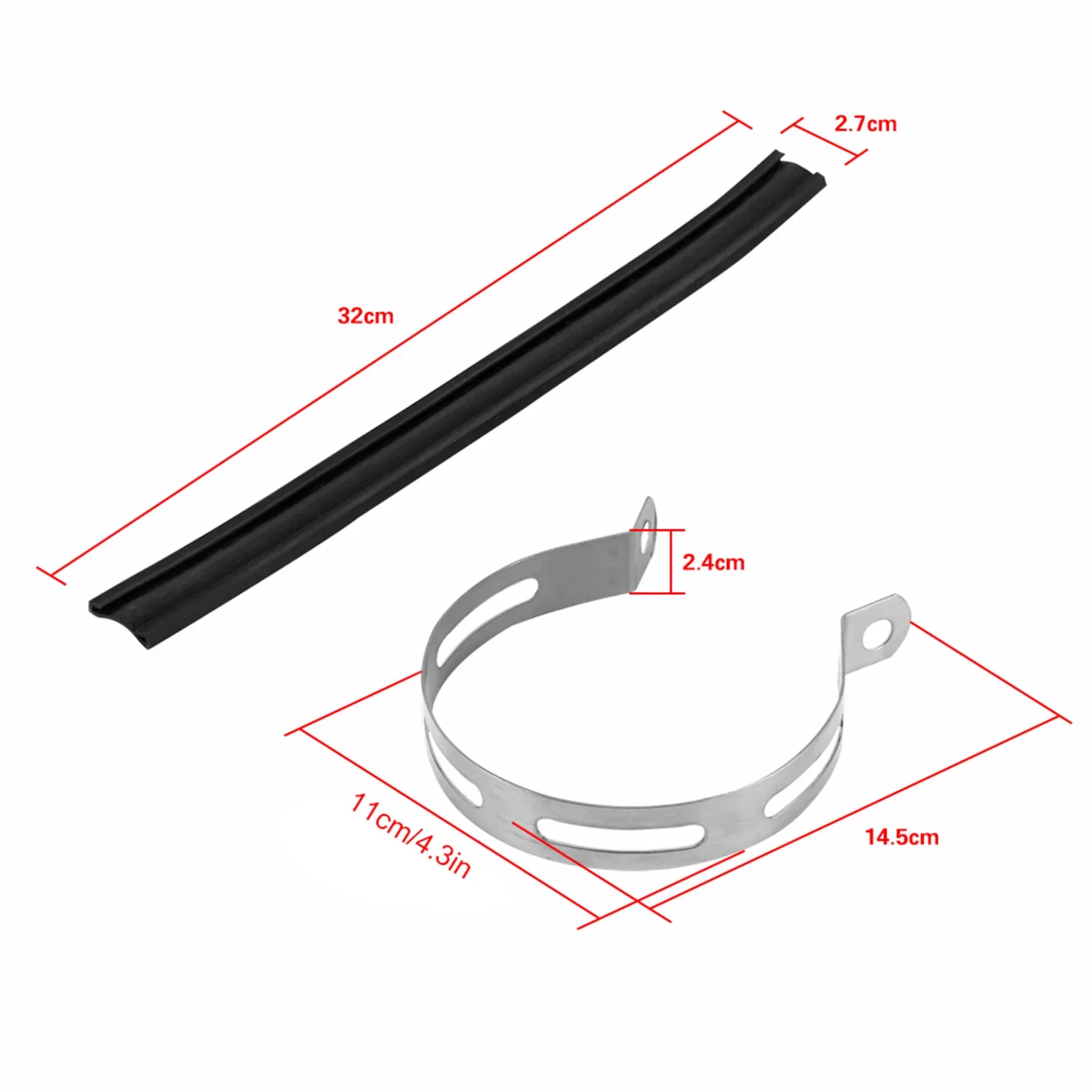 Motorcycle Exhaust Muffler Pipe Hanger Mount Bracket Motorcycle Exhaust Clamp Exhaust Pipe Support