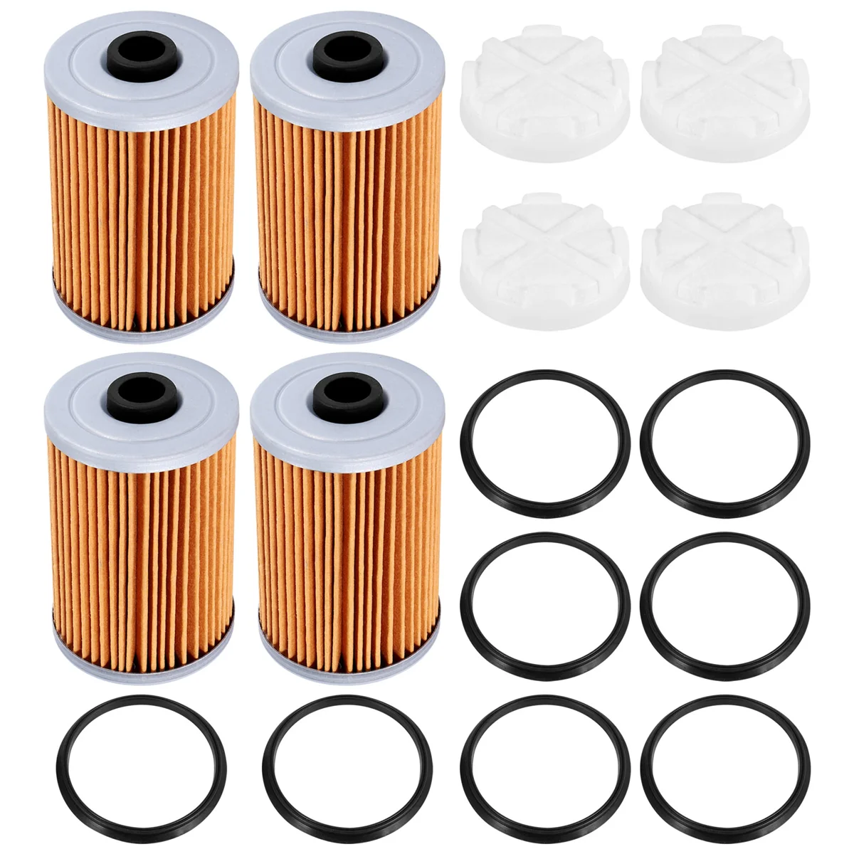 4Pcs Fuel Filter Kit for Mercury Marine Quicksilver Gen 35-8M0093688, 35-866171A01, 35-892665, 18-7977