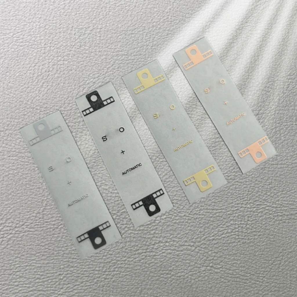 自動巻き時計の文字盤,変更アクセサリー,修理ツール,27mm-30mmのロゴが付いたニッケル金属ステッカー