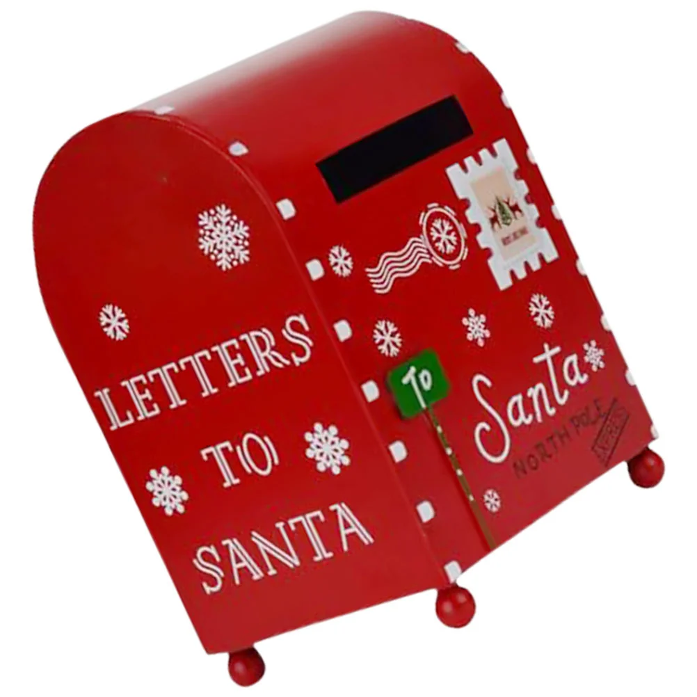 Cookie Jar Mailbox Home Decorations Child Vintage Christmas Door Metal Santa Mailboxes