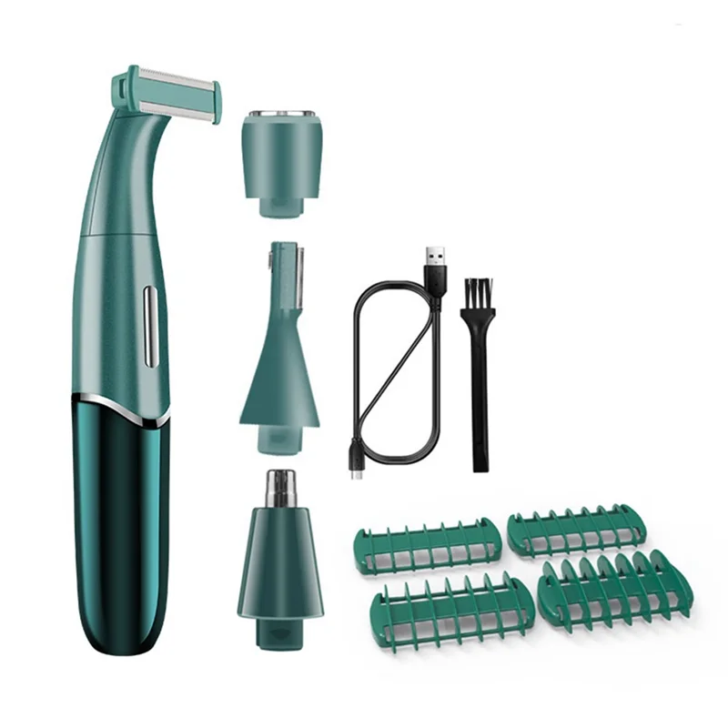 

B26C-4 In 1 Intimate Areas Haircut Shaver Women Bikini Line Sensitive Razors Hair Shaving Trimmer Face Beard Clipper