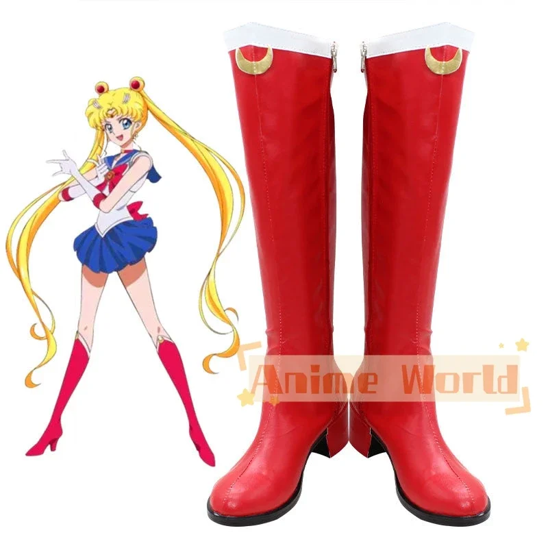 

Princess Serenity Usagi Tsukino Shoes Cosplay Boots Halloween Carnival Boots Custom Made