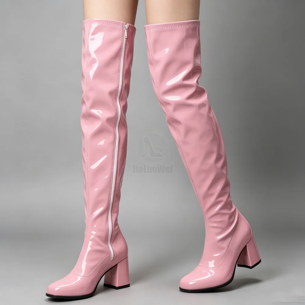 Wome sexy fashion new Spring autumn over-the-knee high top ladies eleganti stivali tacchi sottili scarpe col tacco grande plus size