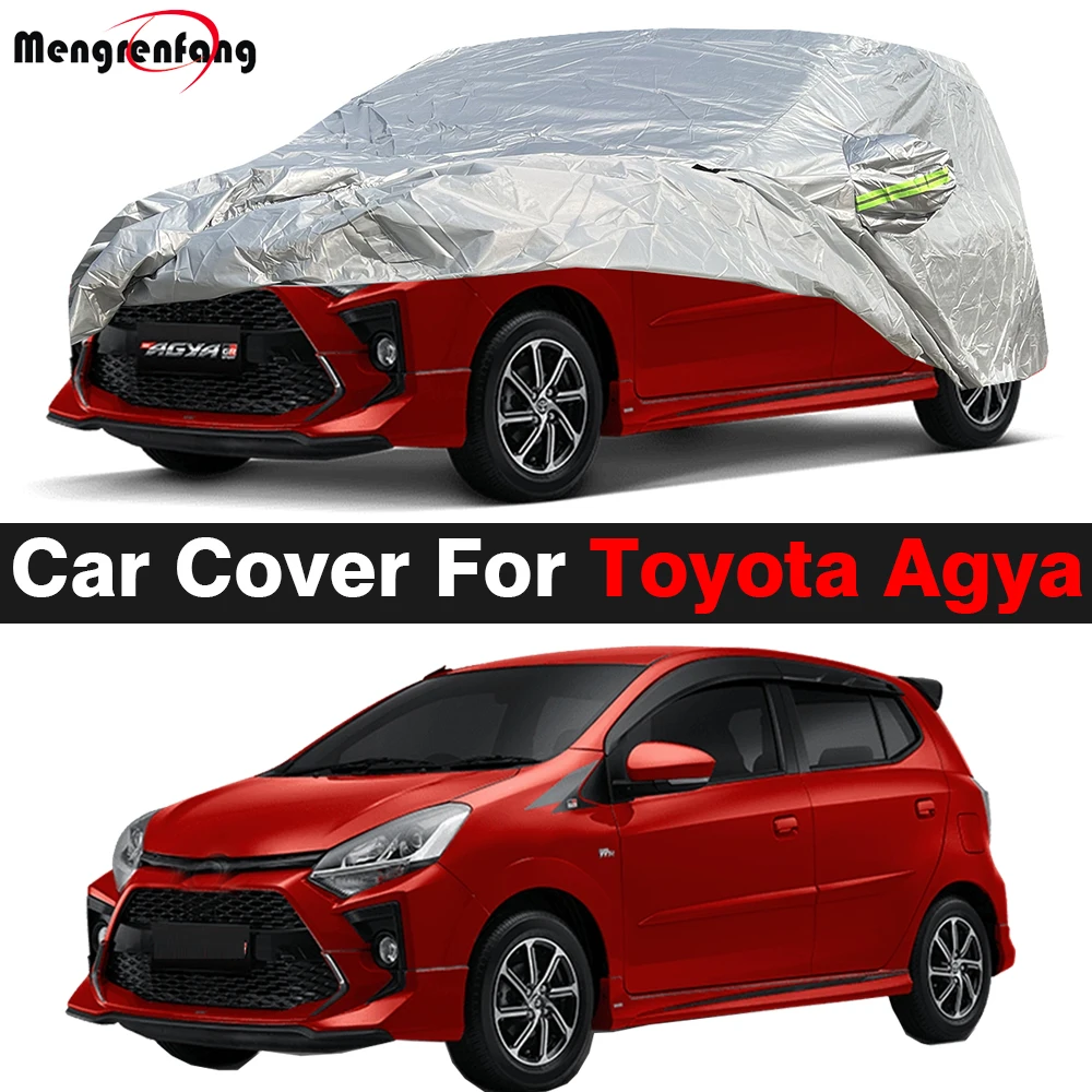 

Full Car Cover Anti-UV Sun Rain Fog Snow Protection Cover Dustproof For Toyota Agya Wigo Perodua Axia Daihatsu Ayla 2013-2025