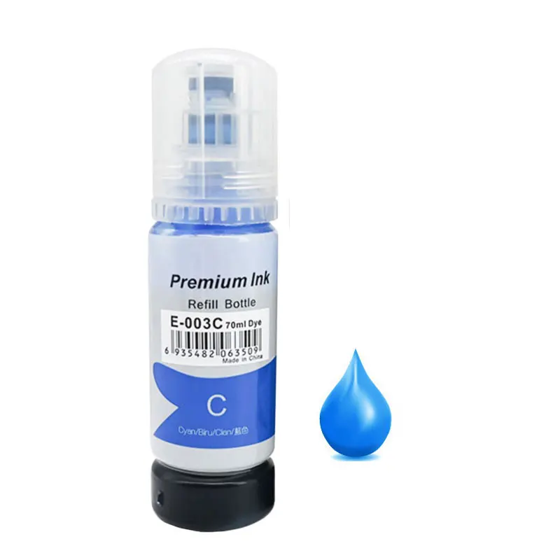 003 Premium Refill Ink for Epson 003 Ecotank L3150 L3151 L3152 L3156 L3200 L3210 L3211 L3215 L3216 L3250 Printer