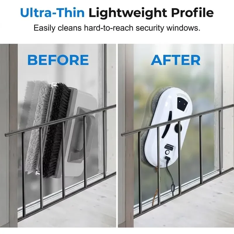 Automatic Window Cleaning Robot Intelligent Glass Washer Wireless Vacuum Cleaner for High Rise Home Office Safe Efficient