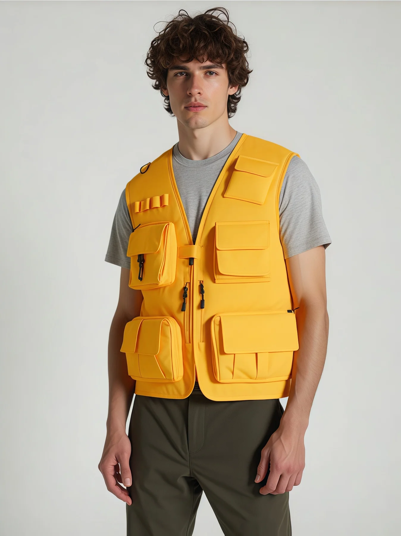 15 Colors Multi-Pocket Breathable Outdoor Vest Custom Logo Vest Photography Workwear Vest Summer Reversible 7XL Big Size