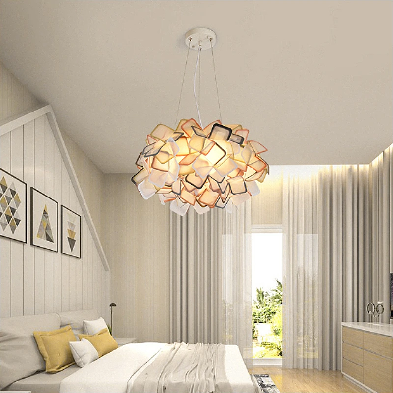 마스터 침실 아크릴 꽃 LED 펜던트 조명 세련된 레스 - Home Decor Outlet 리뷰 및 가격