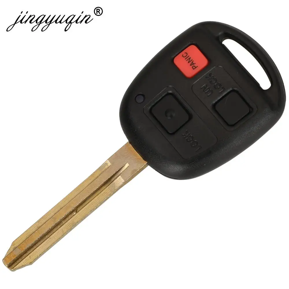 jingyuqin HYQ12BBT 314MHz/315Mhz 4D67 / G Chip 3 Button Remote Car Key Fob TOY43 Blade for Toyota Land Cruiser FJ Cruiser 60750