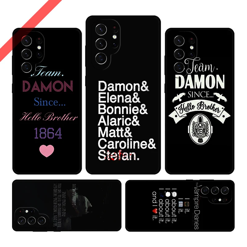 A little bit of Damon Vampire Diaries Phone Case For Samsung S20 FE S21 S10 S23 Plus S24 S22 Ultra Note20 Note10 S9 S8 Cover