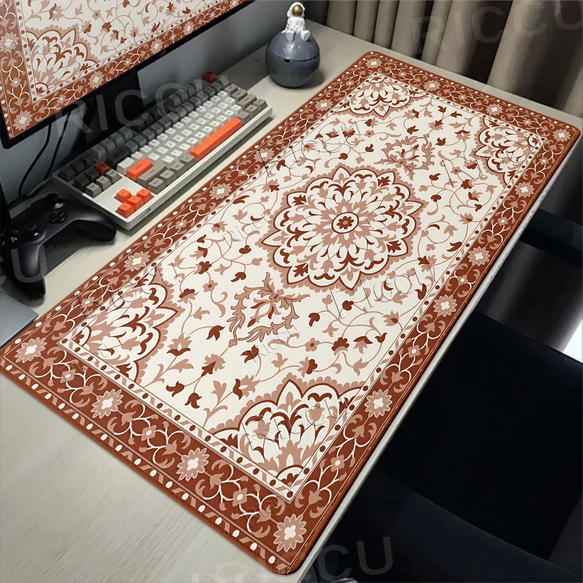 Persian Rug Mouse Pad XXL Extended Office Carpet Mouse Mats Gamer Rug Desk Accessories Computer Table Pads Company office carpat
