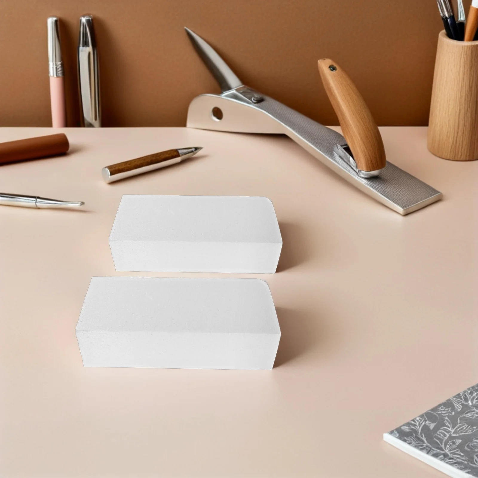 

White Foam Cubes for DIY Crafts 2Pcs Large Sculpting Blocks Painting Craft Supply Square Foam Blocks Handmade Art Projects