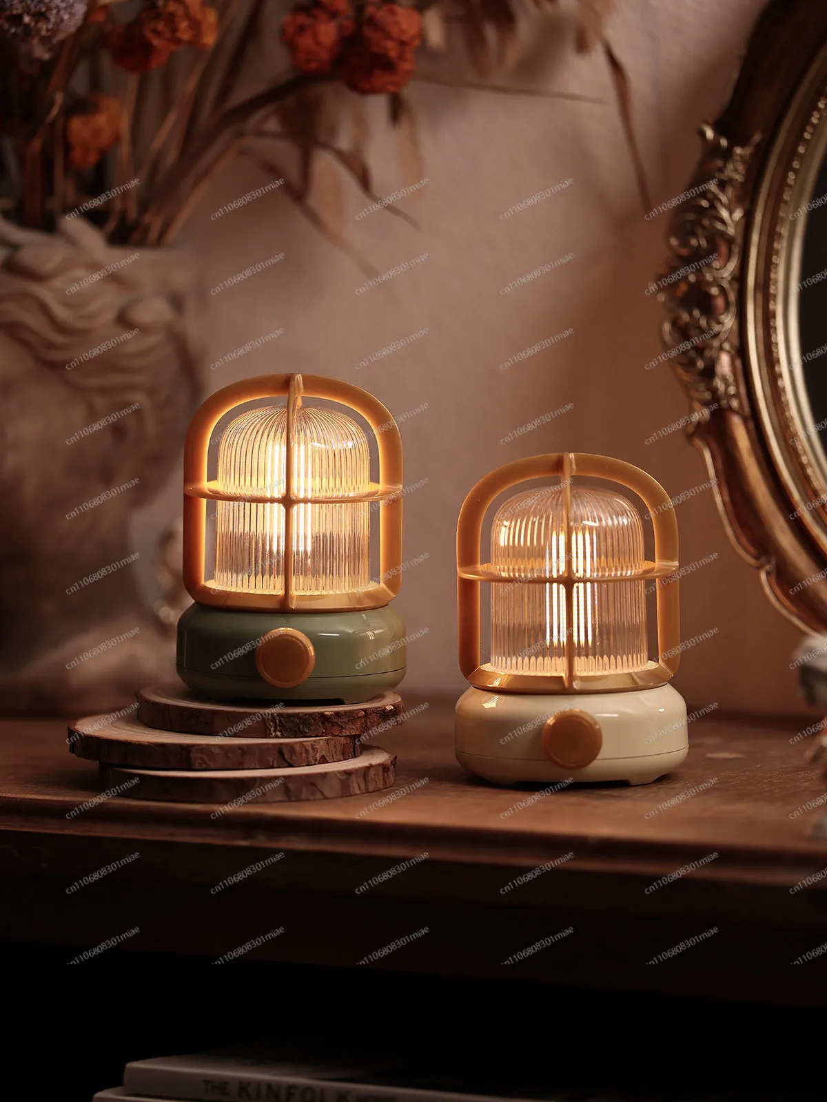 Vintage Ambient Night Faux Tungsten Filament Cabin Wall Lamp Rechargeable Mid-Century Style Decorative