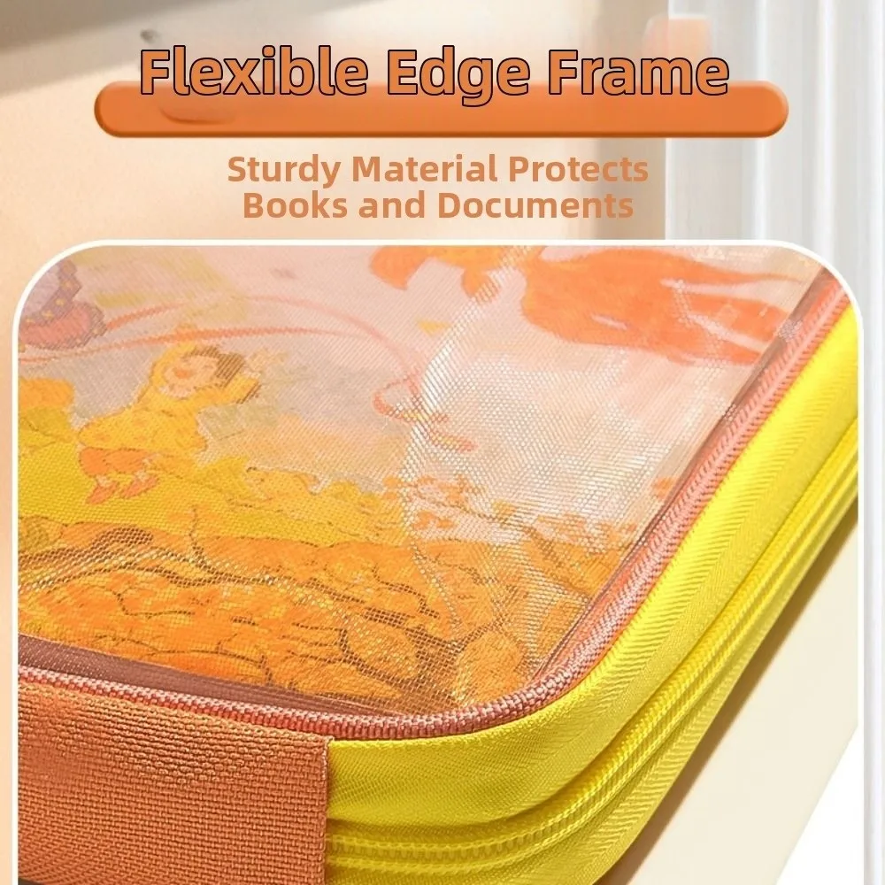 

Сумка для хранения тестовой бумаги дофамина, 3-слойная видимая прозрачная сумка формата А4, портативный органайзер для канцелярских принадлежностей большой емкости, экзаменационная бумага