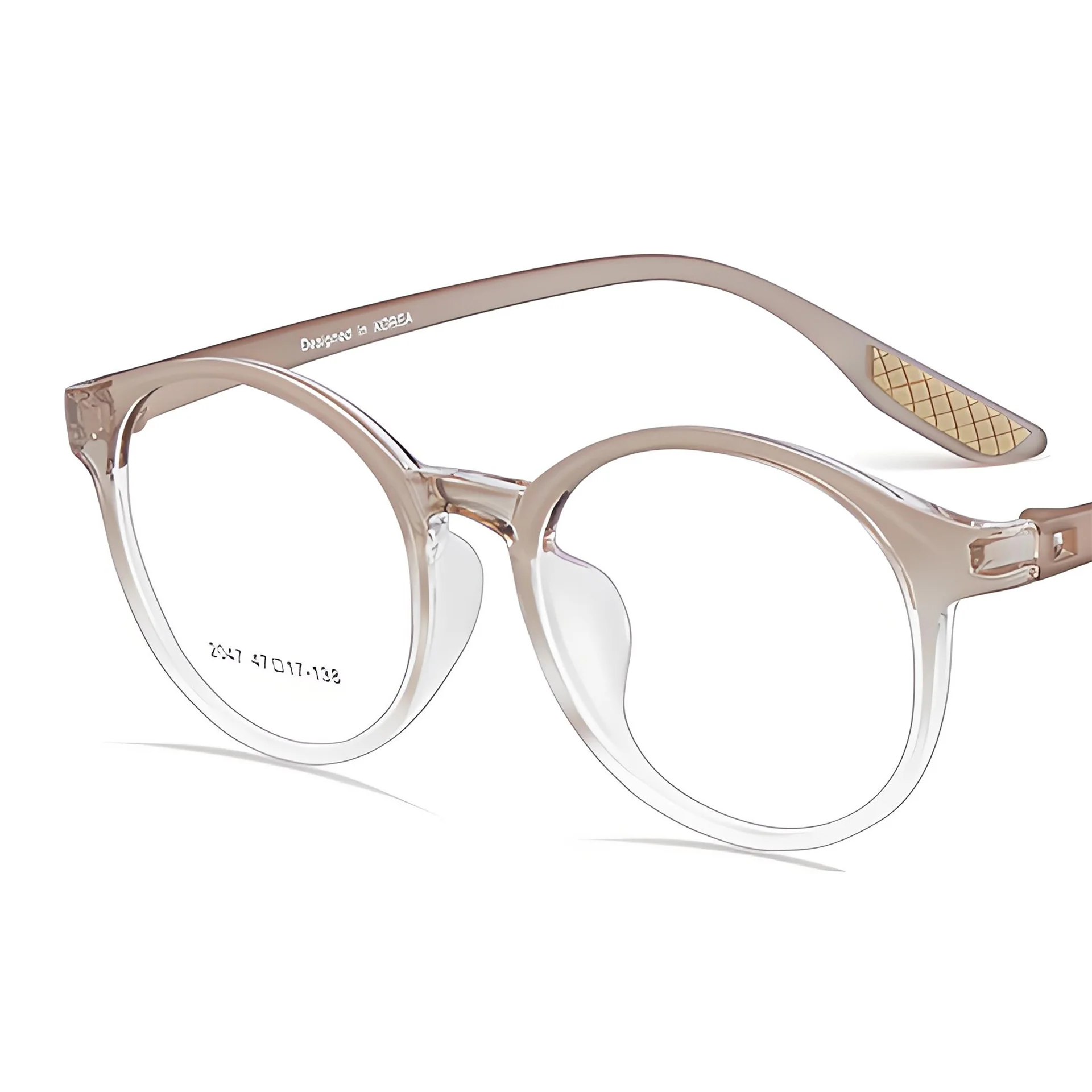 إطار نظارات عصري خفيف غير مفتوح للأطفال عدسات بصرية بحافة واسعة 4 مم مع وصفة نظارات متدرجة اللون