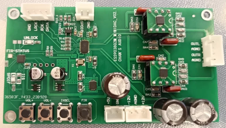 Ess9038q2m DSD decoding board Ess9038