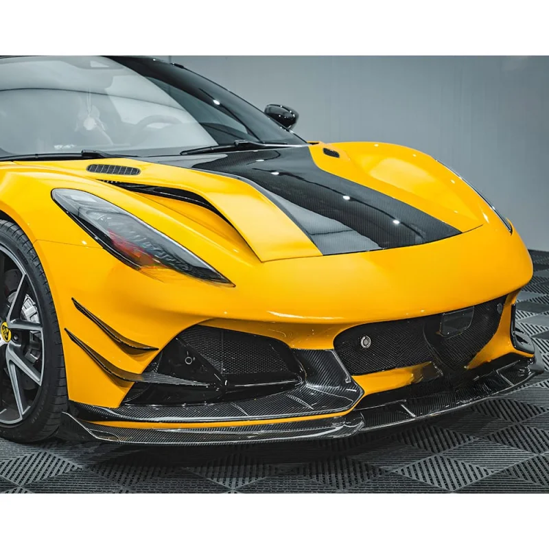

High Quality Glossy Dry Carbon Fiber Front Lip for Lotus Emira