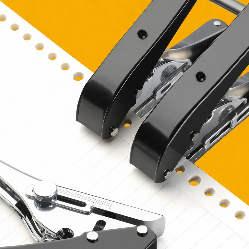 Advanced Two Hole Paper Puncher Manual Office Stationery Binding Tool Portable School Document Planner Hole Puncher