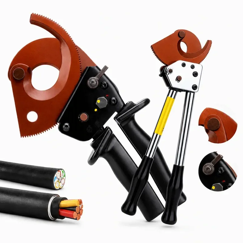 Heavy‑Duty Ratchet Cable Cutter 300mm² Cu Al Wire Breaker Pliers Copper Aluminum Electrical Cable Cutting Hand Tool