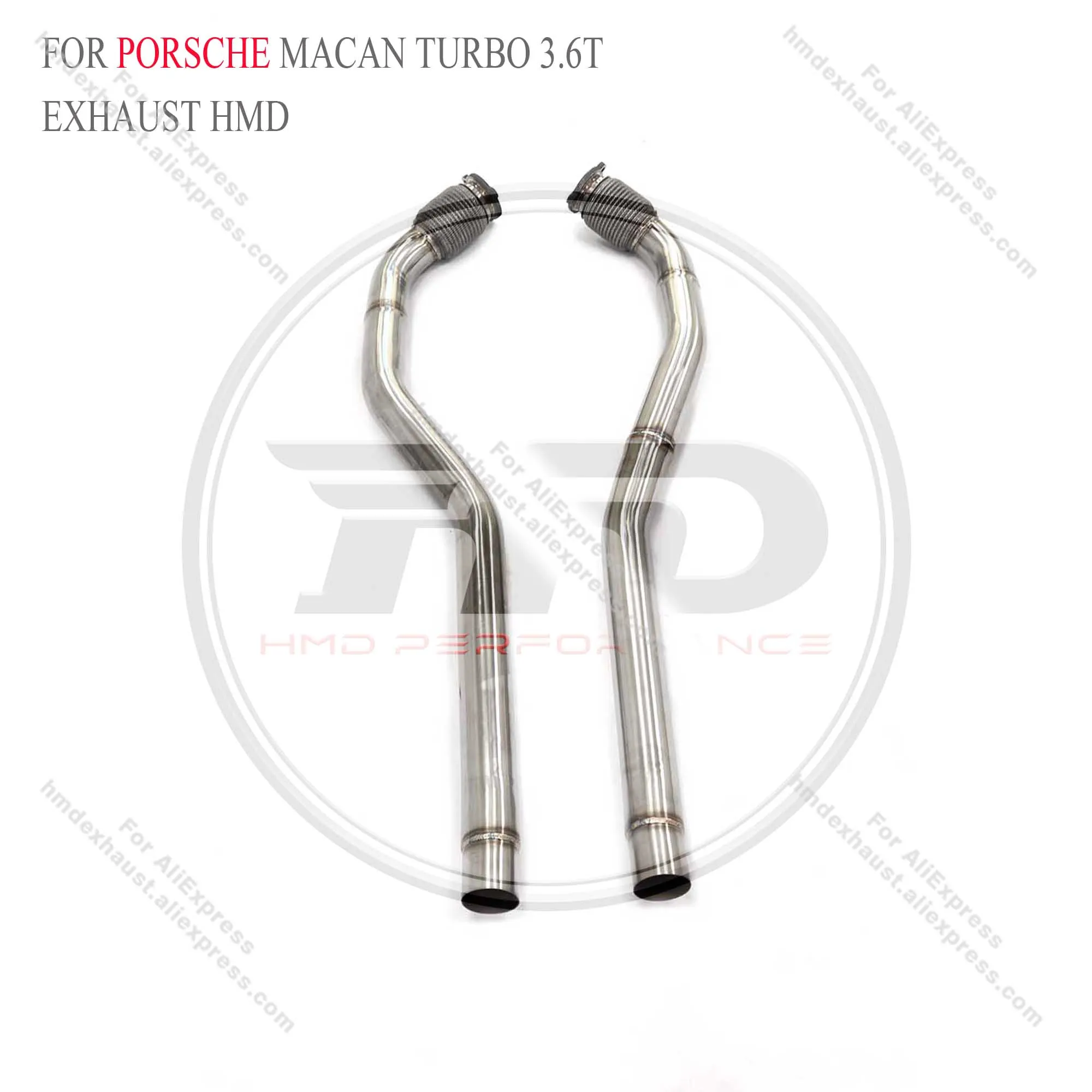 

HMD Exhaust System Second Pipe for Porsche macan turbo 3.6T Front Tube With Resonator