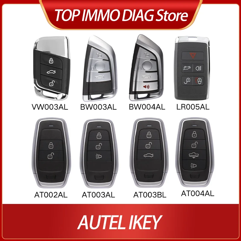 

AUTEL IKEY VW003AL BW003AL BW004AL LR005AL AT002AL AT003AL AT003BL AT004AL Универсальный дистанционный ключ для KM100 IM508 IM608 XP400Pro