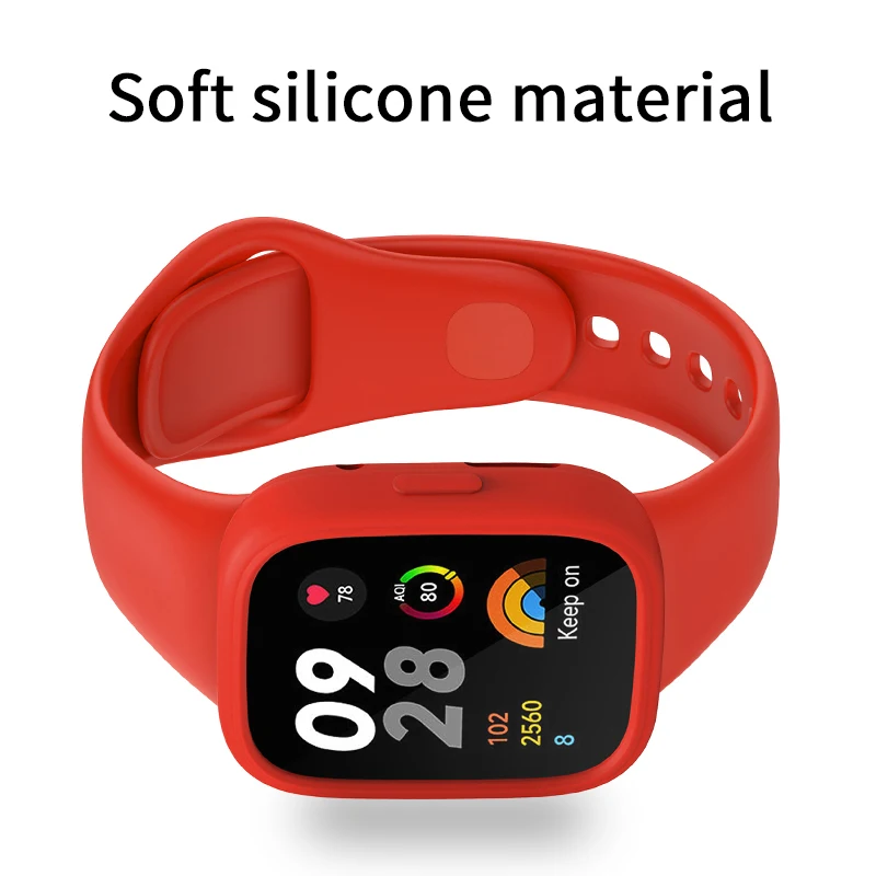 Custodia in Silicone per Redmi Watch 3 Active custodia protettiva per bracciale cinturino di ricambio per Xiaomi Redmi Watch3 custodia protettiva