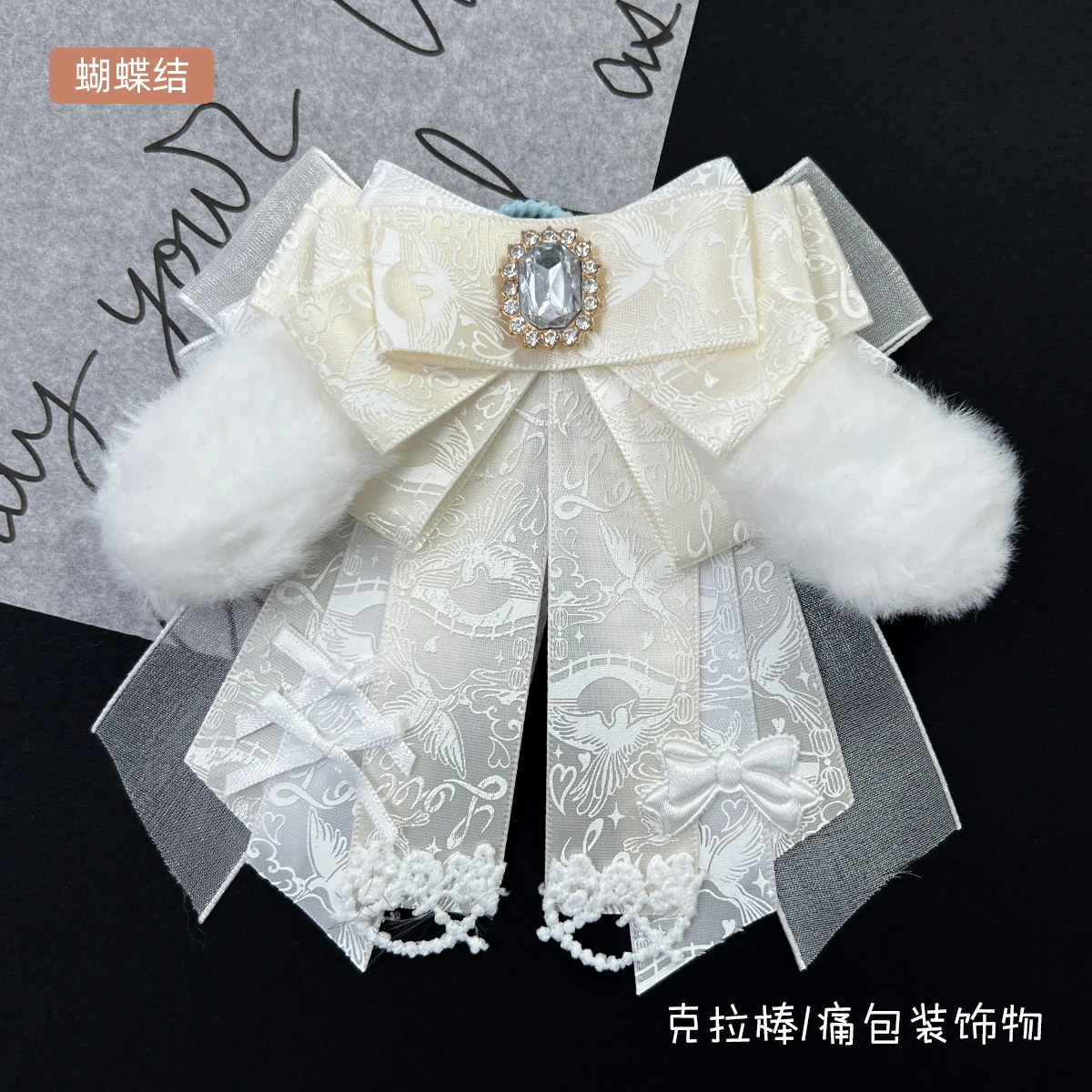 حقيبة لطيفة سحر لويتا ita حقيبة أنيمي تأثيري الحرف اليدوية الشريط Bowknot فتاة عنصر رباعي قيراط بونغ عقدة #3