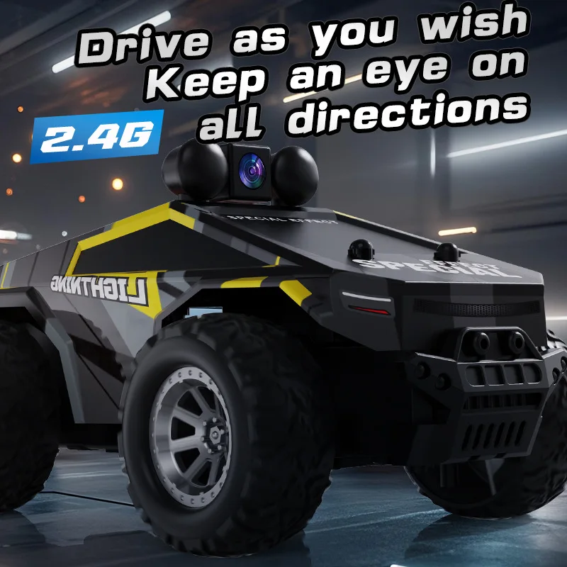 

1:28 Scale RC Cars FPV Camera RC Car with LED Lights Remote Control Racing Truck Off-Road Buggy
