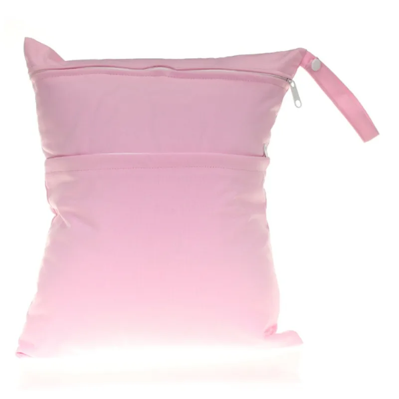Picture 3: Solid-color, multi-functional waterproof diaper bag 30*36cm, washable baby diapers, wet bag